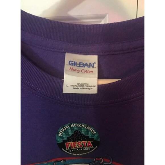 San Antonio Texas Fiesta April 2014 Loteria Graphic T Shirt Men size Large Bingo - Picture 2 of 7